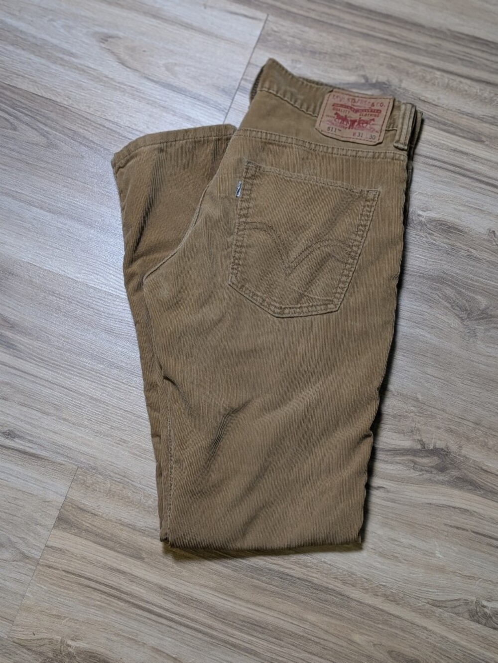 LEVI'S 511  Corduroy Pants Men's 31x30 Golden Tan Beige